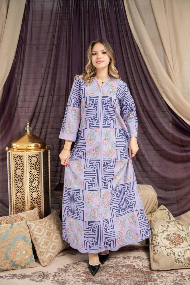 Luxury cotton thobe with a distinctive pattern – your choice for comfort and elegance SM -40