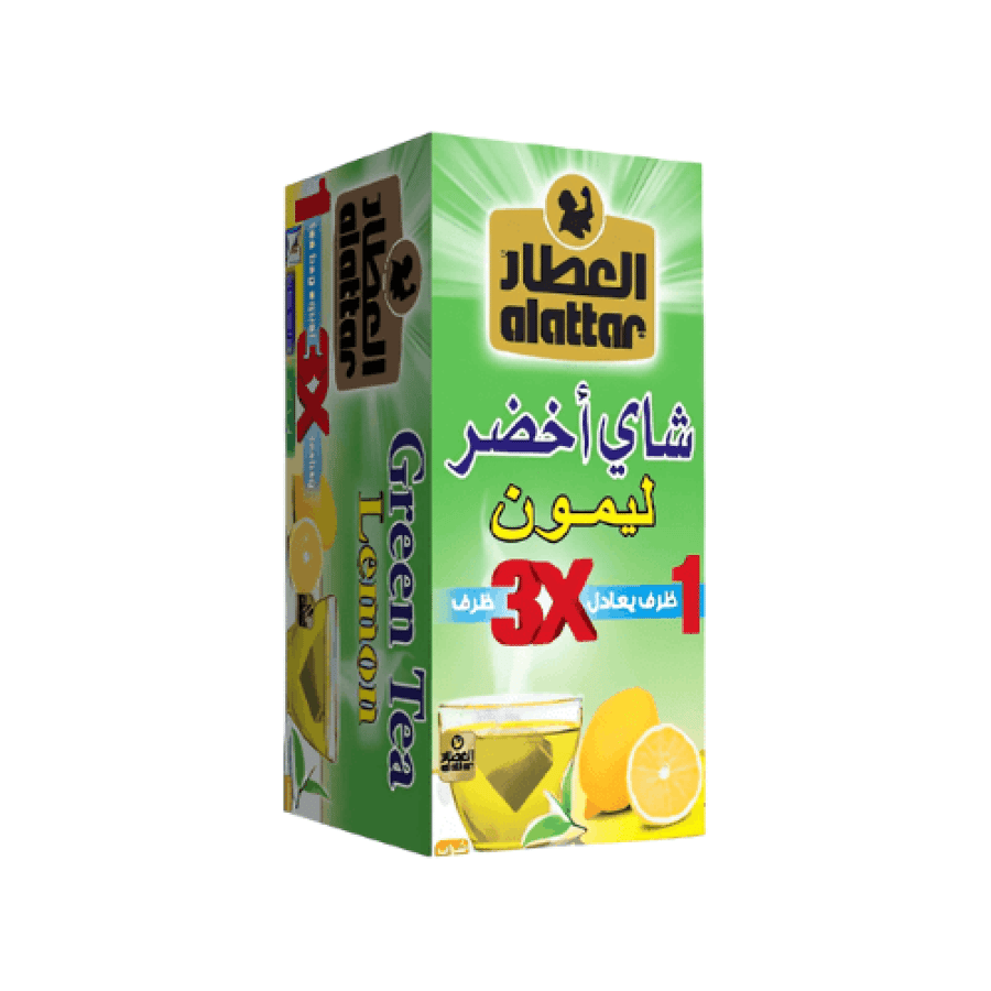 شاي اخضر ليمون مشروب شاي اخضر ليمون