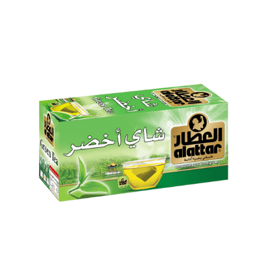 شاي اخضر مشروب شاي اخضر العطار