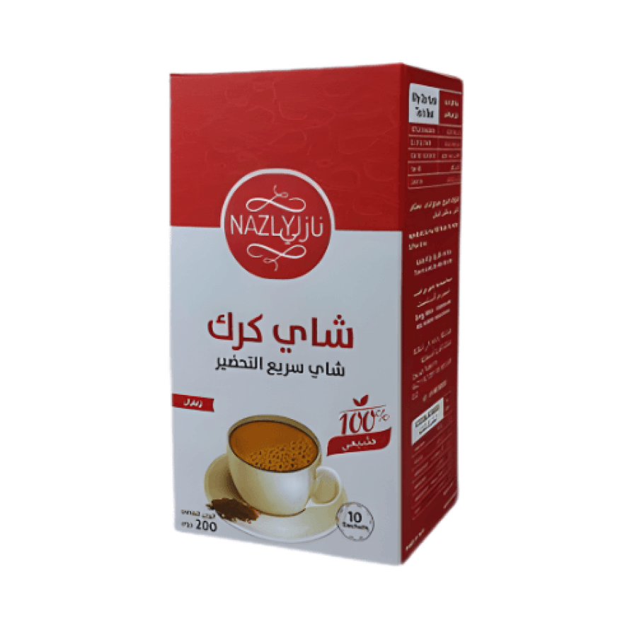 شاي كرك بالزعفران 10 أظرف من نازلي