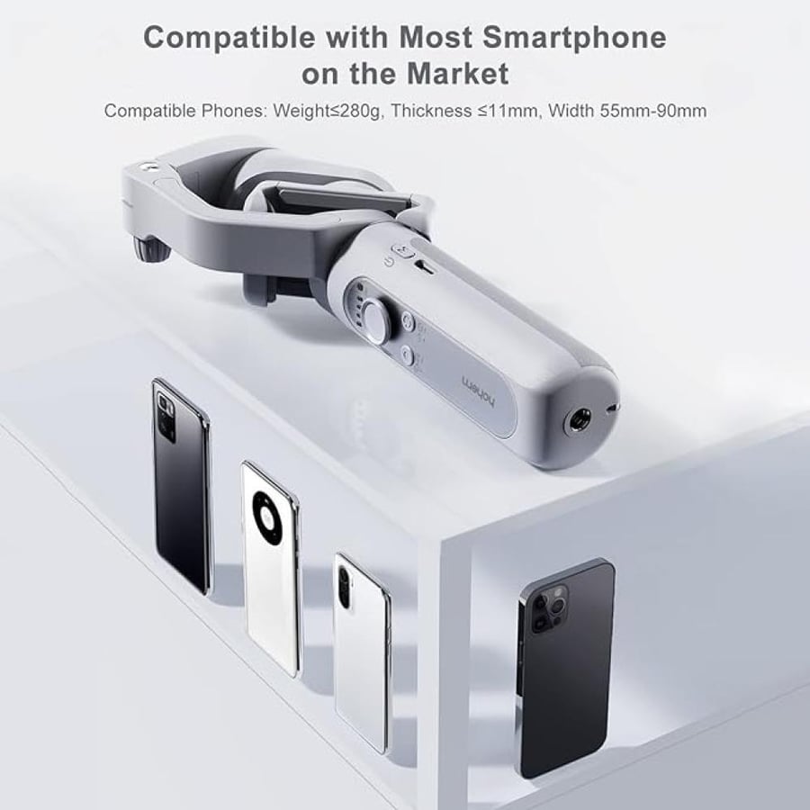 iSteady XE 3-Axis Smartphone Gimbal Stabilizer Portable Phone Vlog Gimbal Anti-shake with Mini Tripod 280g Load Capacity Replacement for iPhone 14/13/12/11 Android Smartphones