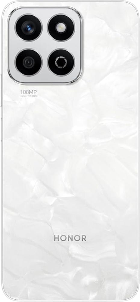 HONOR X7c Dual SIM | 16GB (8+8) RAM + 256GB Storage | 6.77" 120Hz Display | 108MP Dual Camera | 6000mAh Battery | Android 14 | Water-Resistant | Stereo Speakers | Fast Charging (Moonlight White)