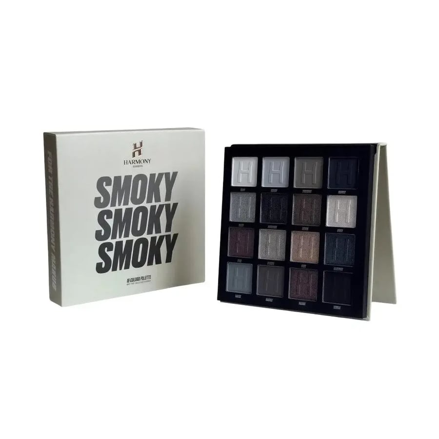 هارموني بيوتي مجموعة ظلال العيون 16 لون -SMOKE