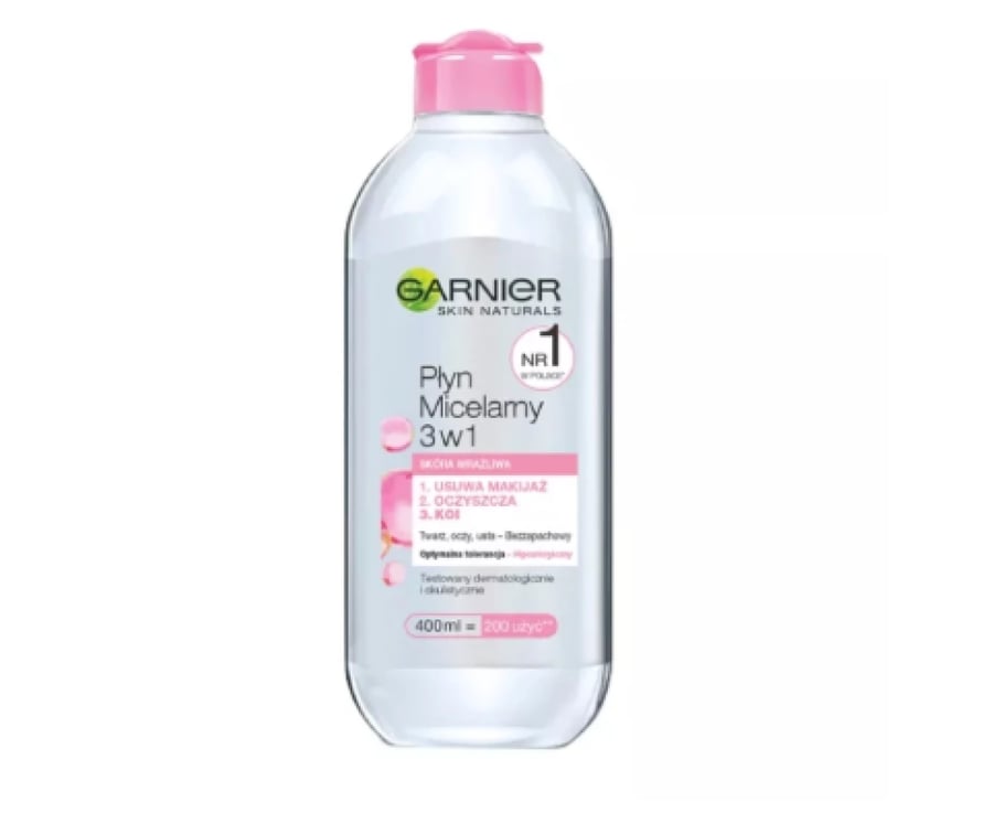 Garnier مزيل مكياج ميسيلار وردي 400 مل