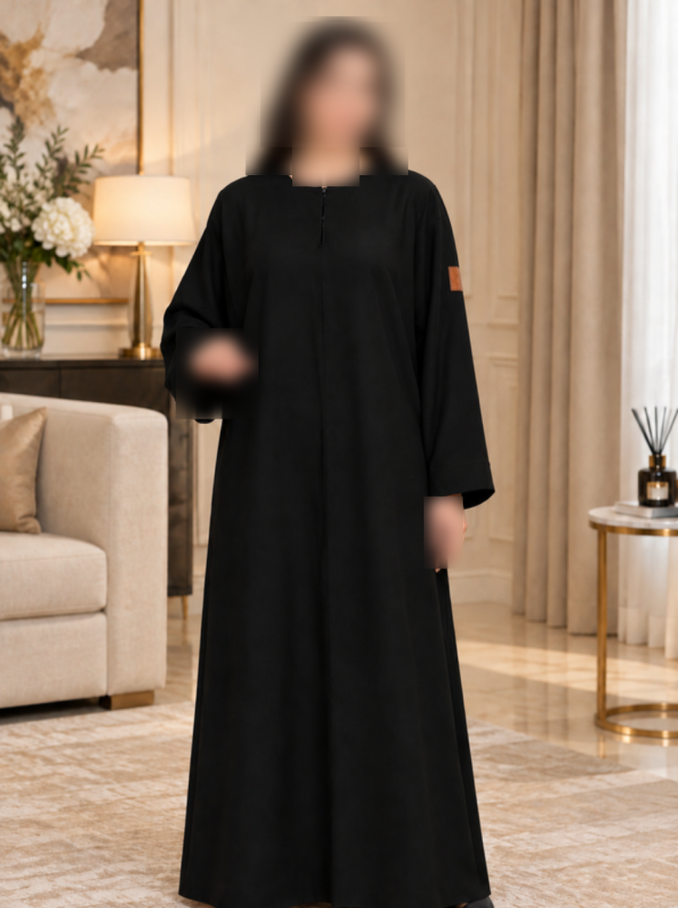 Plain closed abaya