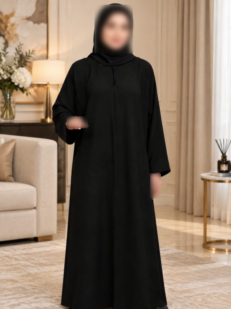 Plain closed abaya