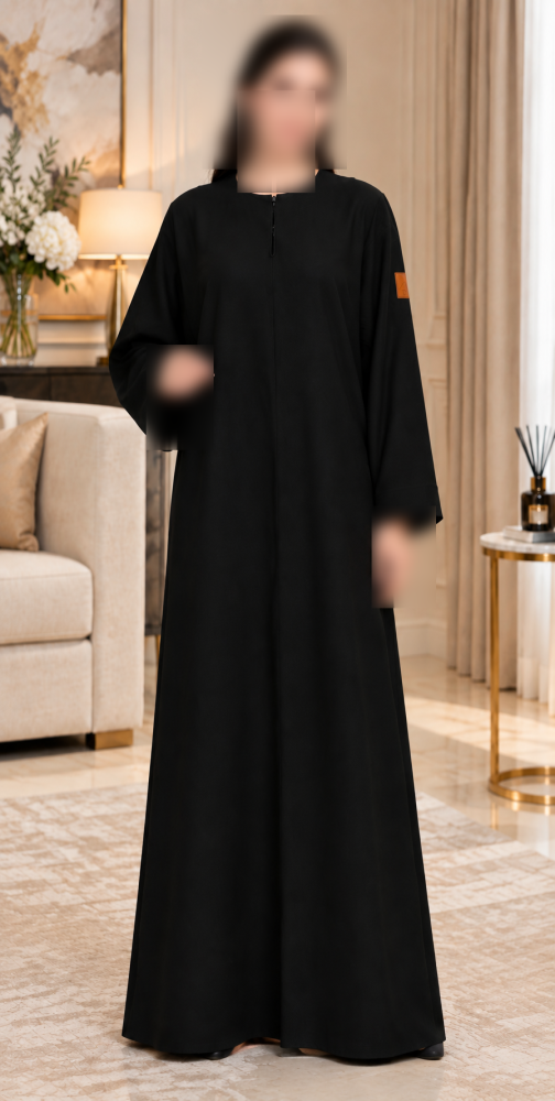 Plain closed abaya