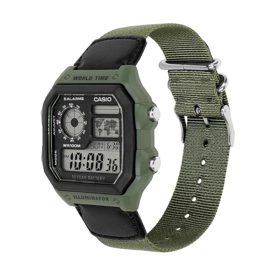 ساعة كاسيو رقمي - AE-1200WHB-3BV