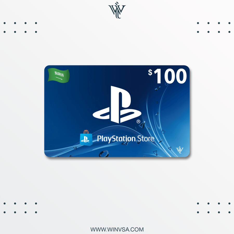 بطاقة بلايستيشن 100$ - المتجر السعودي
