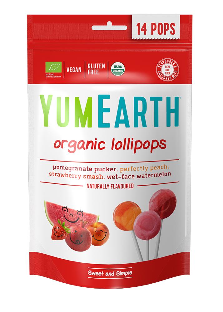 YumEarth Organic Lollipops with mixed fruits