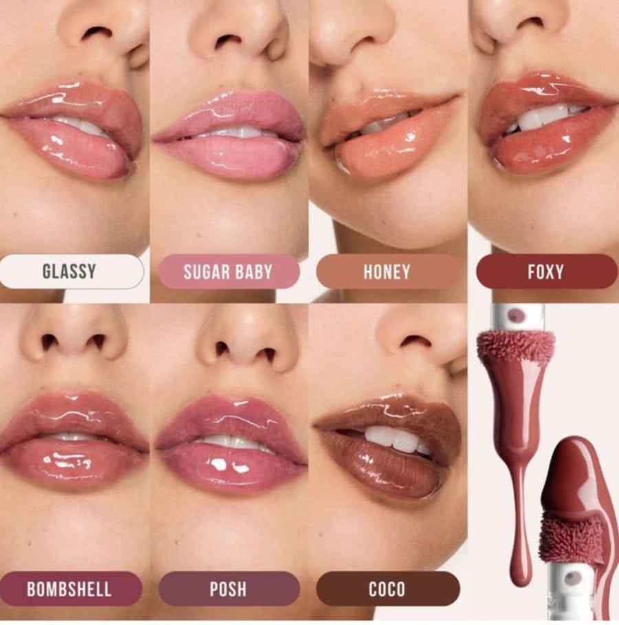 Huda Beauty Lip Gloss Fo Fillers Extra Shine - Honey 3.9 ml