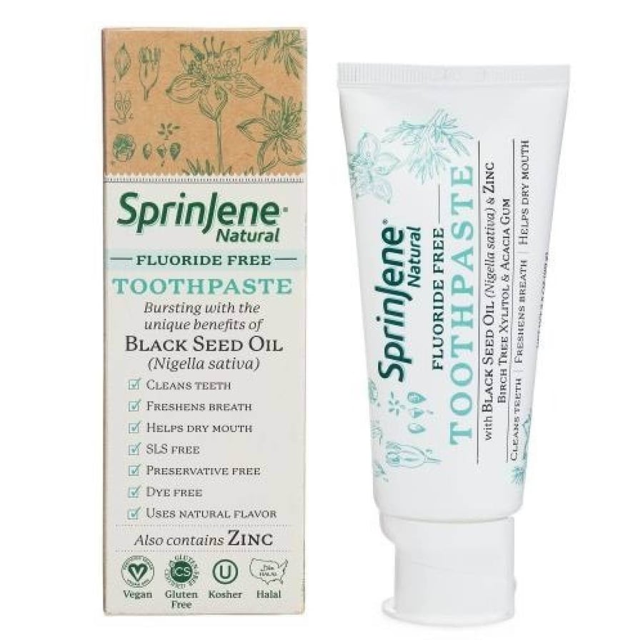 Tooth decay protection paste with black seed oil and zinc from Springeen - 99 grams