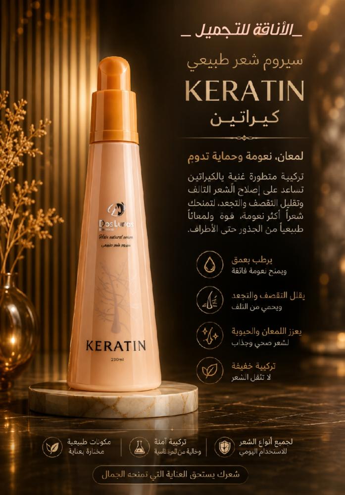 بخاخ مغذي الكيراتين ومعطر للشعر برائحة ازهار البرتقال  دوس لوناس - 230مل
