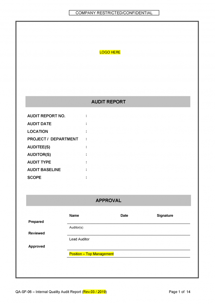 Internal Audits