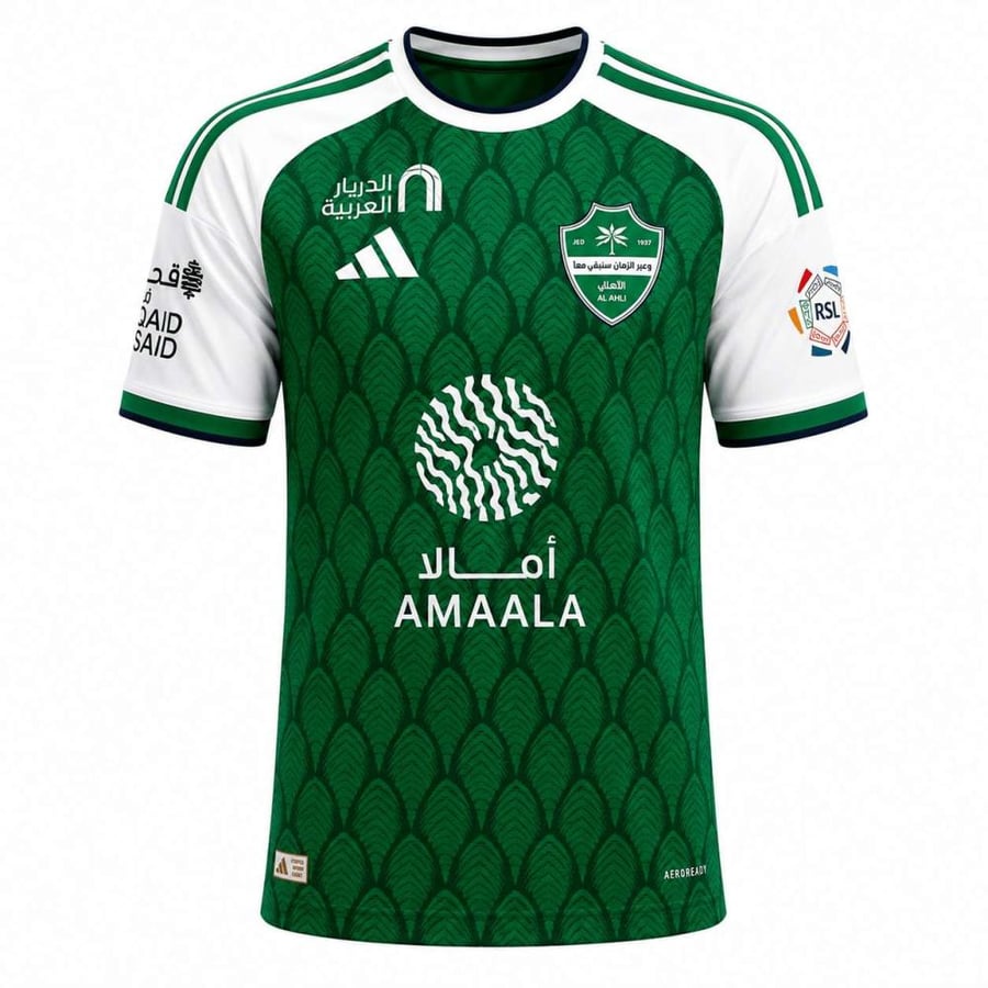 تيشيرت الاهلي السعودي  2027 للأطفال و الكبار