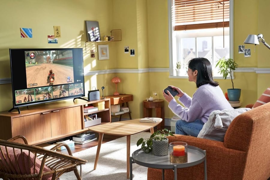 نينتندو - جهاز ألعاب Nintendo Switch 2 شاشة 7.9 بوصة بدقة FHD وسعة 256 جيجابايت