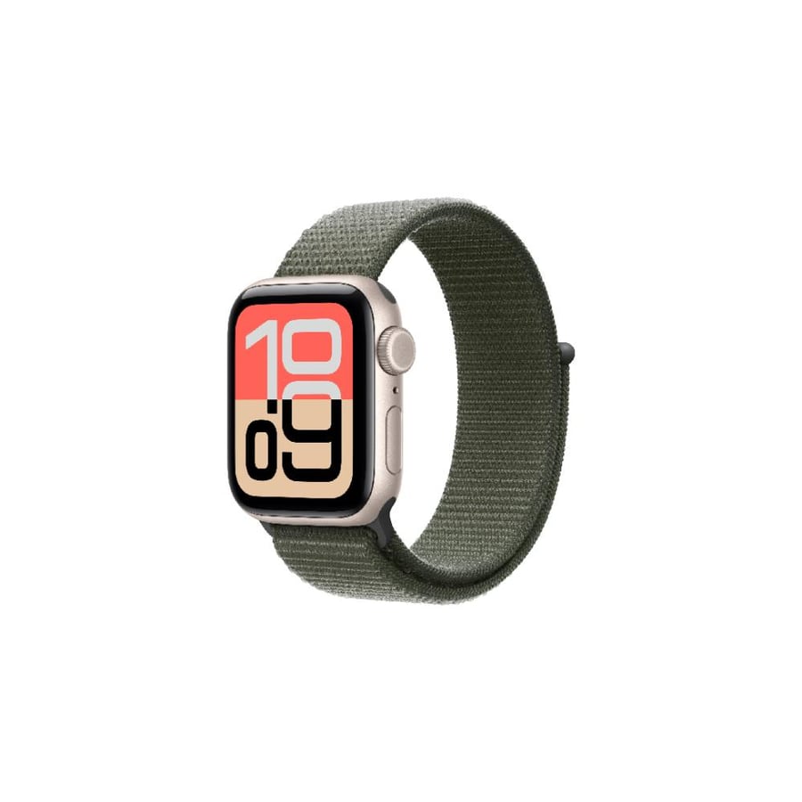 iBAND - سير ساعة أبل قماشي مناسب لمقاسات 45 / 46 / 49 ملم - زيتي