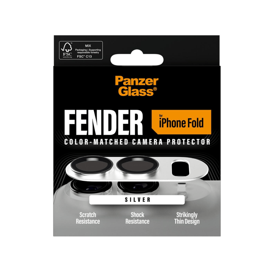 بانزر جلاس - واقي كاميرا Fender مقاوم للخدوش والصدمات لجهاز iPhone Duo
