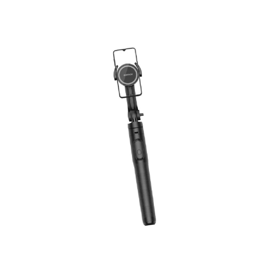 موماكس - عصا سيلفي وحامل ثلاثي مغناطيسي 1‑Snap Pole بارتفاع 1.5 متر وريموت لاسلكي - أسود