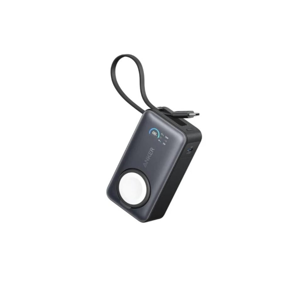 انكر - بطارية MagGo بسعة 10,000mAh بقوة 35W تدعم شحن ساعة ابل مع كيبل