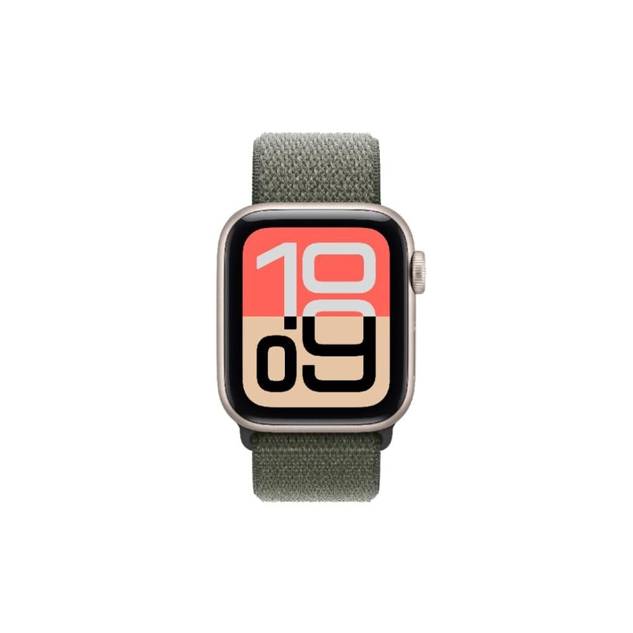 iBAND - سير ساعة أبل قماشي مناسب لمقاسات 45 / 46 / 49 ملم - زيتي