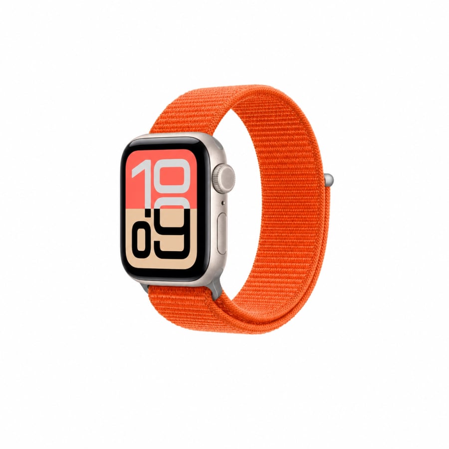 iBAND - سير ساعة أبل قماشي مناسب لمقاسات 45 / 46 / 49 ملم - برتقالي