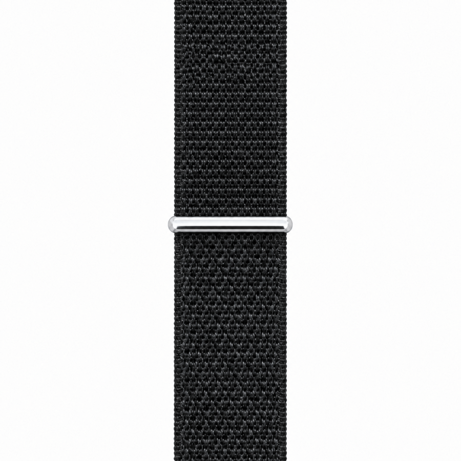 iBAND - سير ساعة أبل قماشي مناسب لمقاسات 45 / 46 / 49 ملم - أسود