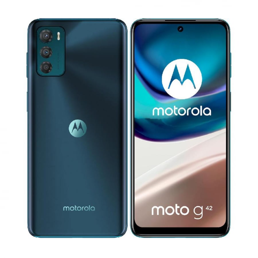 موتورولا - Moto G42 سعة 128 جيجا رام6 جيجا‎ ،‎4‎G LTE‎‎‎ ،‎الوان متعددة
