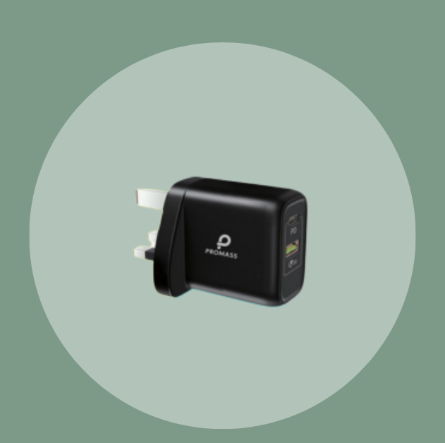 راس شاحن اصلي PD - USB ماركة بروماس بقوة 38 واط