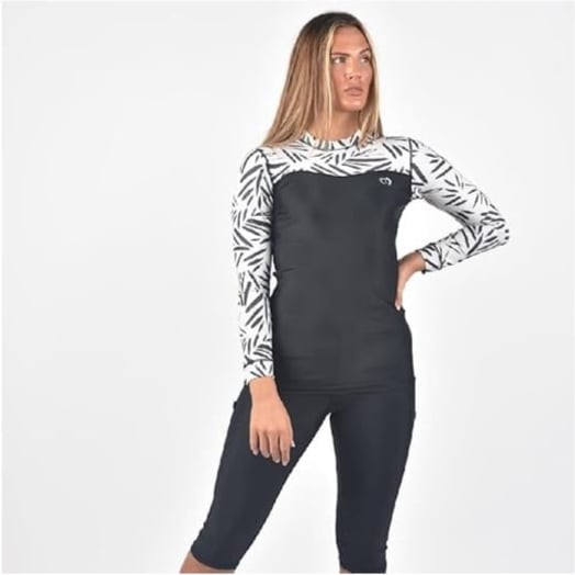 Made in UK, Modestly Active Swimwear, Long Sleeve Rash Guard TRA-317