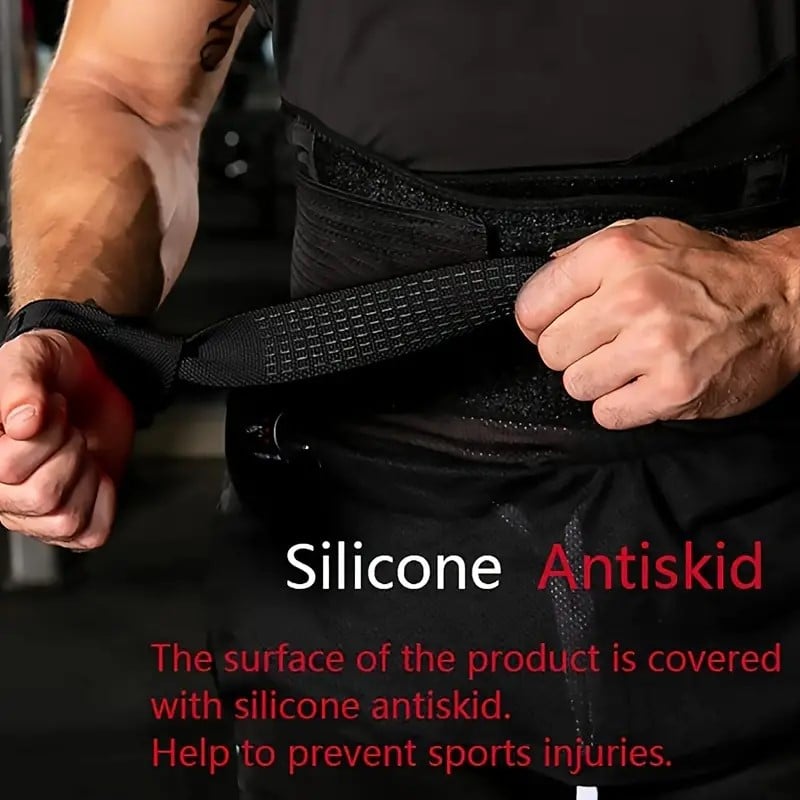 2pcs Weight Lifting Wristbands, Anti Sprain Adjustable Wrist Strap, For Weightlifting, Gym Bodybuilding, Strength Training, Hard Pull