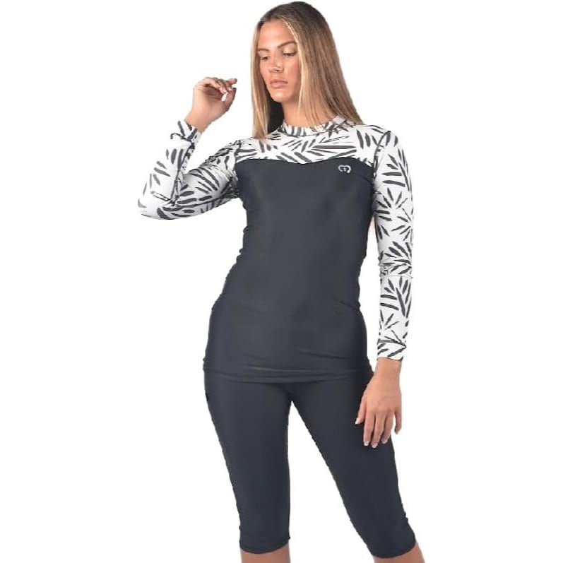 Made in UK, Modestly Active Swimwear, Swimwear 3/4 Kicker TRA-817