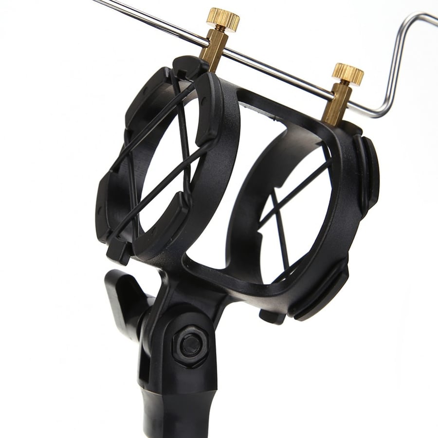 2-in-1 phone and mic holder supports 360 degrees