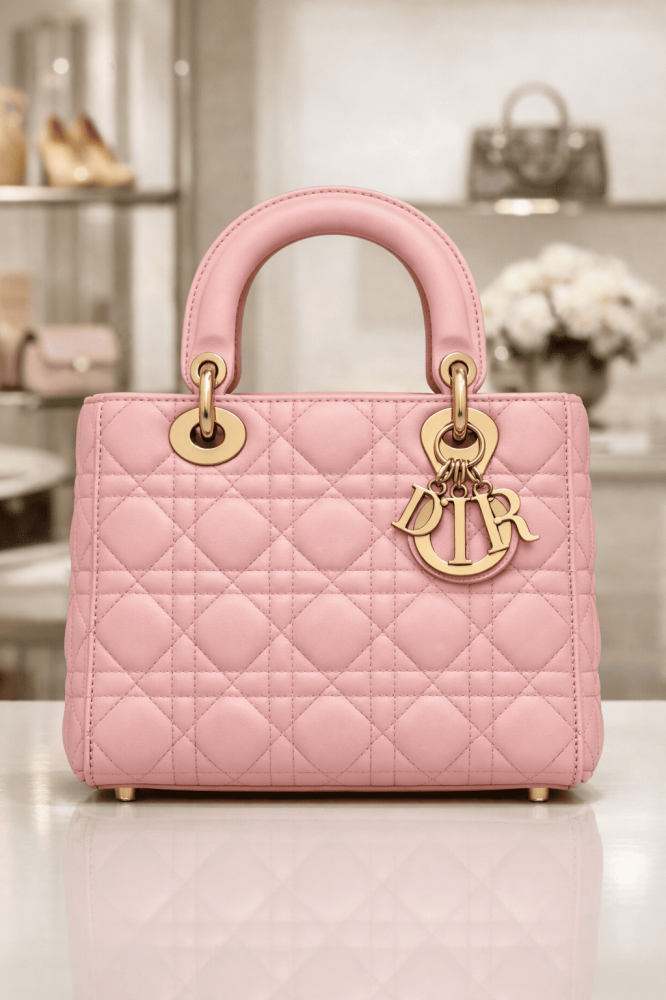 Lady Dior bag 20 cm mat
