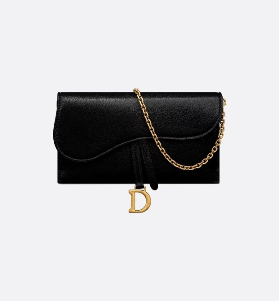 محفظة ديور سادل الطويلة مع سلسلة - Dior