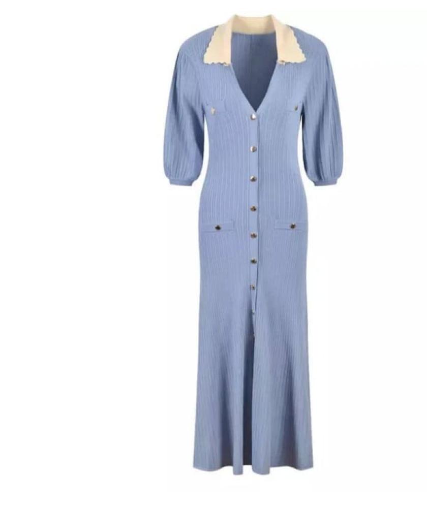 Sandro Lorali knitted maxi dress