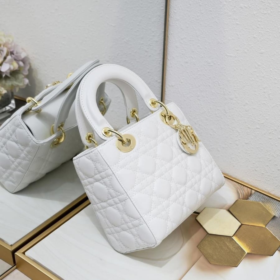 Lady Dior bag 20 cm mat