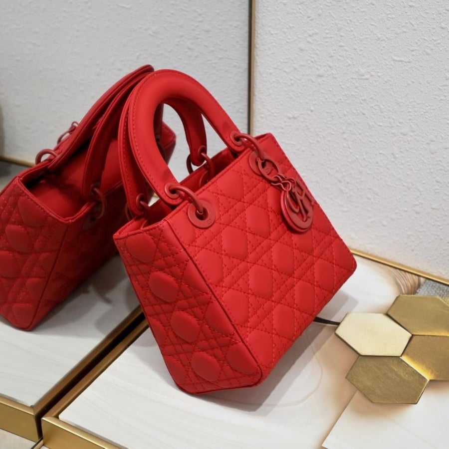 Lady Dior bag 20 cm mat