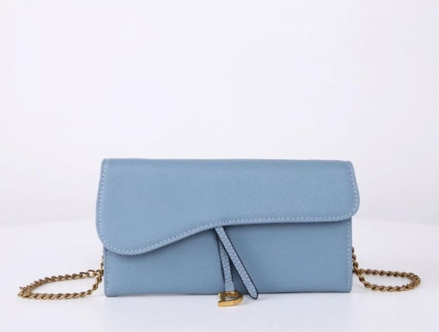 محفظة ديور سادل الطويلة مع سلسلة - Dior