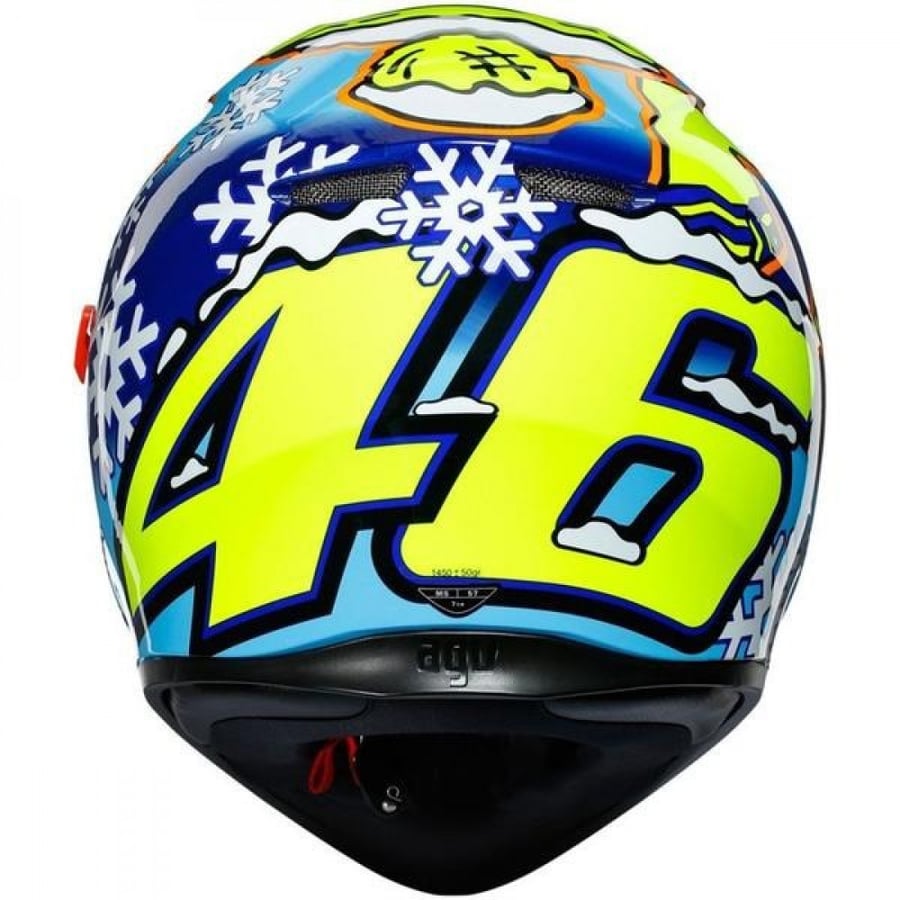 خوذه فل فيس agv k3 sv rossi winter test 2016