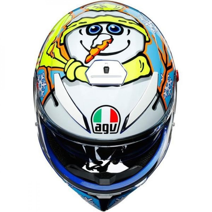 خوذه فل فيس agv k3 sv rossi winter test 2016