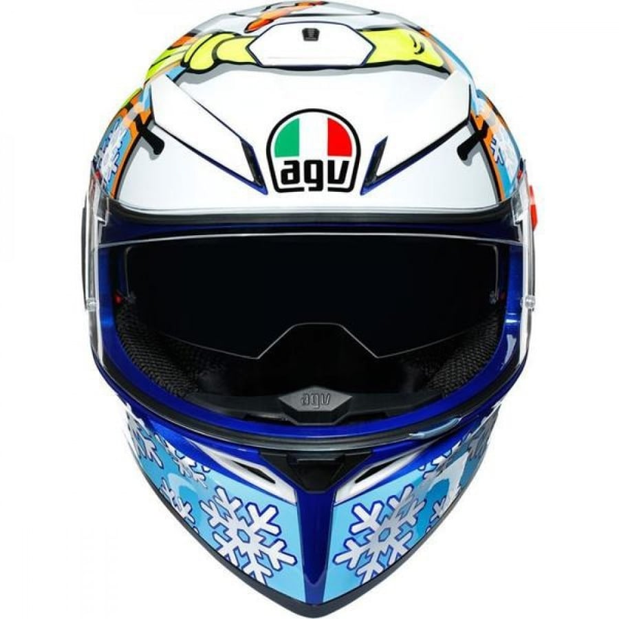 خوذه فل فيس agv k3 sv rossi winter test 2016