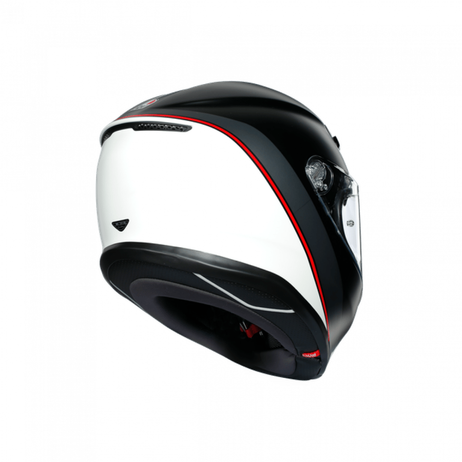 خوذه فل فيس agv k6 minimal pure matt black white red