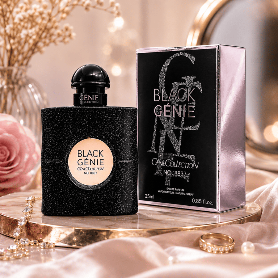 عطر للجسم نسائي 25 مل 8837 ايفسان لوران بلاك اوبيوم من جيني كولكشن