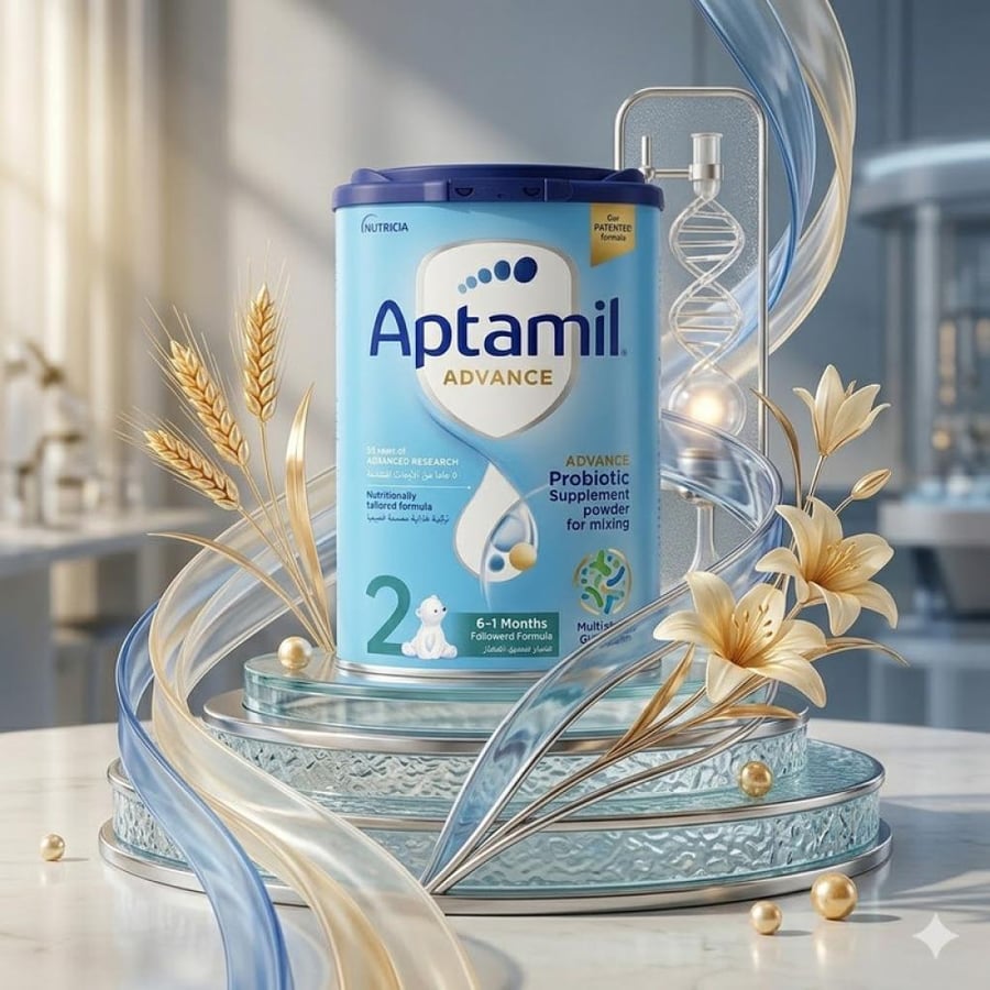 حليب أطفال أدفانس رقم 2 من عمر 6 إلى 12 شهراً 800 جرام تركيبة غذائية متوازنة تدعم النمو الصحي وتوفر العناصر الأساسية المناسبة لاحتياجات الأطفال في مرحلة المتابعة من أبتاميل