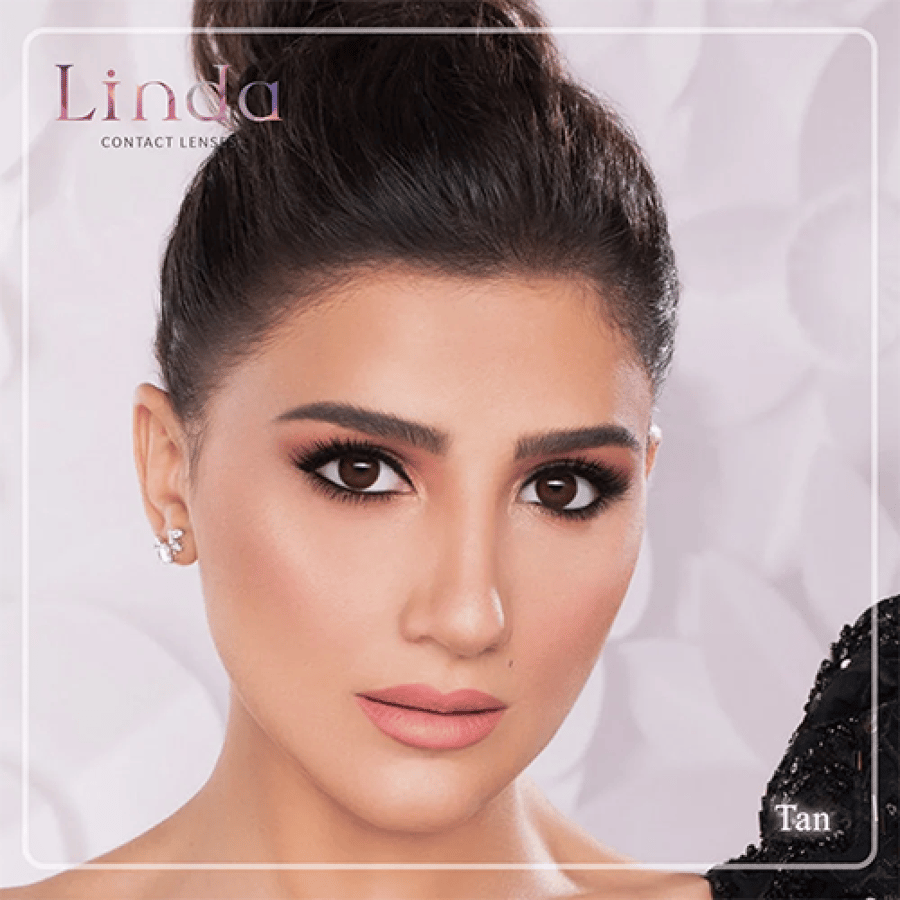 ليندا عدسات لاصقة تان