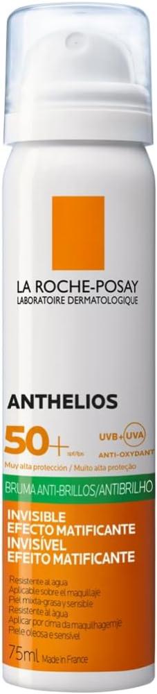 بخاخ واقى شمس انثيليوس للوجه SPF 50+ 75 مل حماية عالية بملمس خفيف ومنعش من لاروش بوزيه