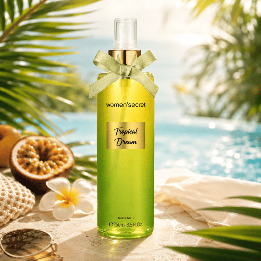 معطر جسم تروبيكال دريم حجم 250 مل رائحة استوائية منعشة تدوم طويلًا من وومن سيكريت