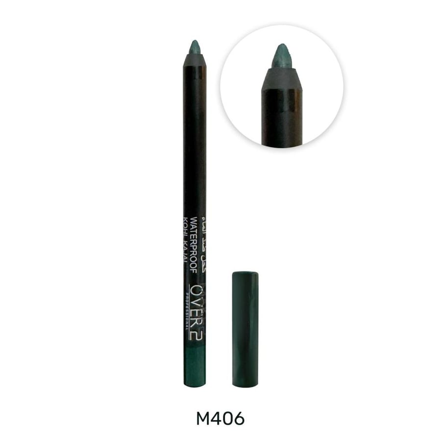 قلم كاجال مقاوم للماء درجة M406 أخضر غامق تحديد دقيق وثبات طويل من ميك أوفر 22