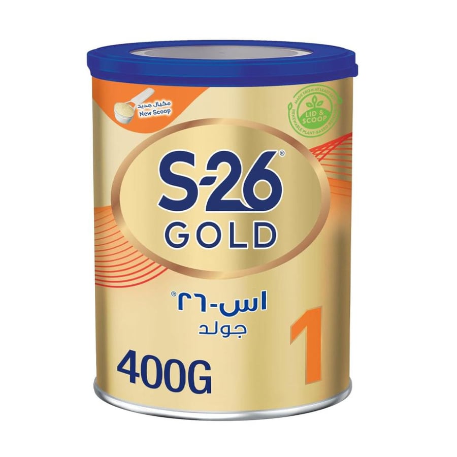 حليب أطفال برو جولد رقم 1 من عمر 0 إلى 6 أشهر 400 جرام تركيبة غذائية متكاملة تدعم النمو الصحي وتوفر العناصر الأساسية المناسبة لاحتياجات الرضع من اس 26